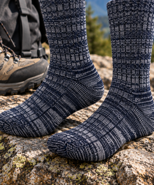 hiking midnight blue socks