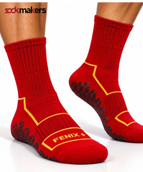 red sport socks