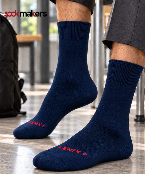 navy crew socks