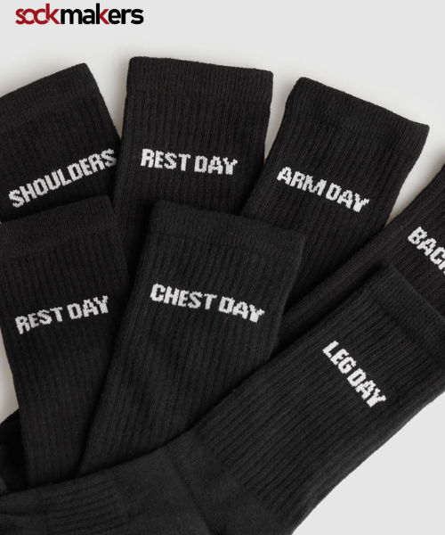 gym socks black